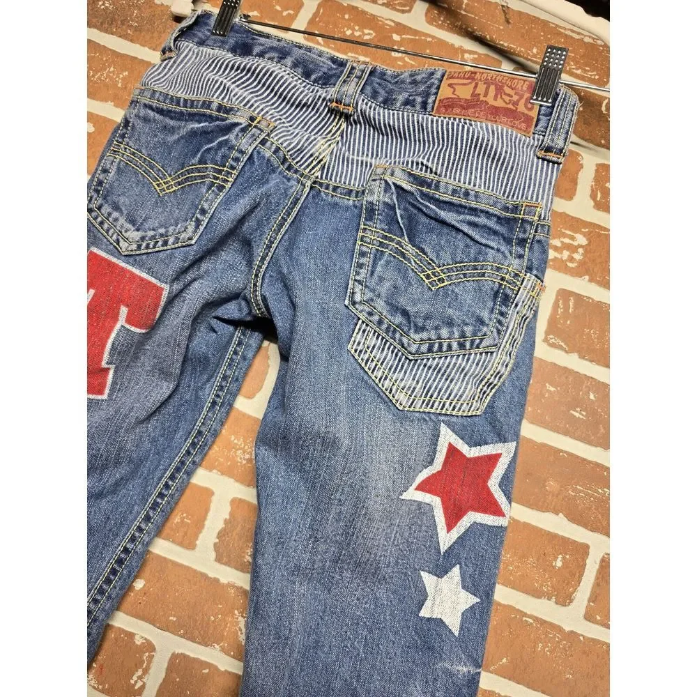14 X‎ 26 Junior Y2k Skater Rock Jeans Stars And Stripes Northshore LTY Surfer
